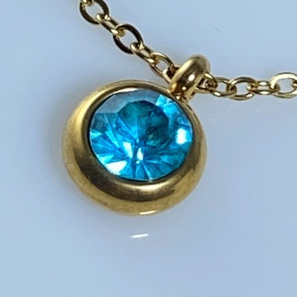 Birthstone Drop Cable Chain Link Bracelet Stainless Steel - Picture 5 of 8